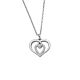Silbercollier Herz