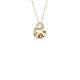 Silbercollier gold