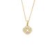Silbercollier gold