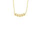 Silbercollier gold