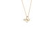 Silbercollier Schmetterling gold