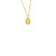 Silbercollier gold