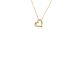 Silbercollier Herz gold