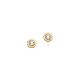 Silberohrschmuck Lab Grown 0,20ct gold
