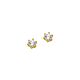 Silberohrschmuck Lab Grown 0,20ct gold