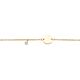 Silberarmband Lab Grown 0,02ct gold