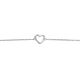 Silberarmband Herz Lab Grown 0,04ct