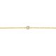 Silberarmband Lab Grown 0,10ct gold