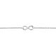 Silberarmband Infinity Lab Grown 0,05ct