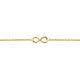 Silberarmband Infinity Lab Grown 0,05ct gold