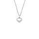 Silbercollier Herz Lab Grown 0,02ct