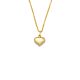 Silbercollier Herz Lab Grown 0,02ct gold