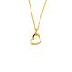 Silbercollier Herz Lab Grown 0,04ct gold