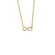 Silbercollier Infinity Lab Grown 0,05ct gold