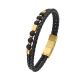 Lederarmband gold