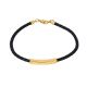 Lederarmband gold