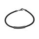 Lederarmband schwarz