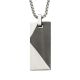 Stahlcollier schwarz