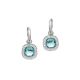 Silberohrschmuck blau