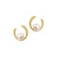 Silberohrschmuck Zuchtperle gold