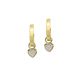 Silbercreole Herz gold