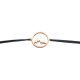 Glücksbringer Armband Berg schwarz