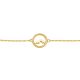 Silberarmband Berg gold