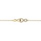 Silberarmband Infinity gold