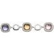 Silberarmband blau