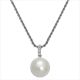 Silbercollier Perle 9.0