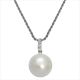 Silbercollier Perle 10.0