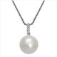 Silbercollier Perle 11.5