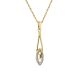 Silbercollier gold