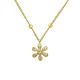 Silbercollier gold