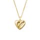 Silbercollier Herz gold