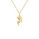 Silbercollier gold