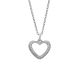 Silbercollier Herz
