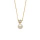 Silbercollier Zuchtperle gold