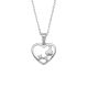 Silbercollier Herz