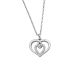 Silbercollier Herz