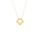 Silbercollier gold