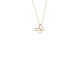 Silbercollier Schmetterling gold