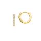 Silbercreole Lab Grown 0,30ct gold
