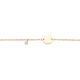Silberarmband Lab Grown 0,02ct gold
