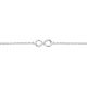 Silberarmband Infinity Lab Grown 0,05ct