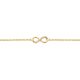 Silberarmband Infinity Lab Grown 0,05ct gold