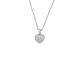 Silbercollier Herz Lab Grown 0,28ct