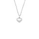 Silbercollier Herz Lab Grown 0,02ct
