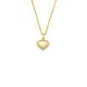 Silbercollier Herz Lab Grown 0,02ct gold