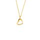 Silbercollier Herz Lab Grown 0,04ct gold